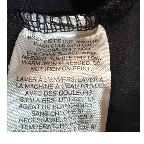 Adidas Youth XL Hoodie Black With Blue Pink Logo Graphic Long Sleeve Cotton READ - Picture 4 of 8